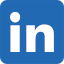 A clickable logo of linkedin, the federated social media platform. Clicking this takes you to Aj Marraffa's LinkedIn page.
